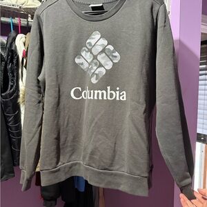 Columbia Charcoal Crewneck Sweatshirt with Camo Logo
